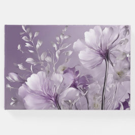 Paarse Bloemen in Bloei AI-kunst  Gastenboek