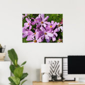 paarse bloemen in de zon poster (Thuiskantoor)