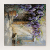 Paarse Bloemen Ingang Legpuzzel (Horizontaal)