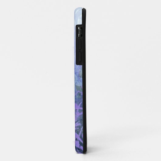Paarse Bloemen iPhone 5G Hoesje (Achterkant/links)