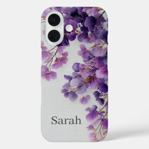Paarse Bloemen iPhone Hoesje
