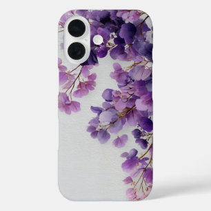 Paarse Bloemen iPhone Hoesje
