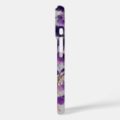 Paarse Bloemen iPhone Hoesje (Achterkant / Links)