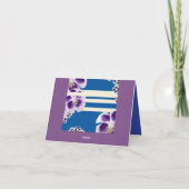 Paarse Bloemen kaart (Achterkant)