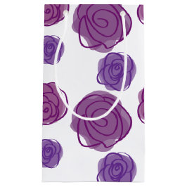 Paarse Bloemen Klein Cadeauzakje