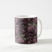 Paarse Bloemen Koffiemok (Voorkant rechts)