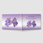 Paarse Bloemen Krokusbloem Quinceañera Gastboek Gastenboek (Volledig)