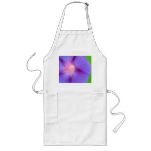 Paarse Bloemen Lang Schort
