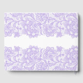 Paarse Bloemen Lantaarn bruiloft Gastenboek (Achterkant)