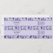 Paarse Bloemen Lavendel Tuin Zeep Buikband Kaart (Voorkant)