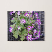 Paarse Bloemen Legpuzzel (Horizontaal)