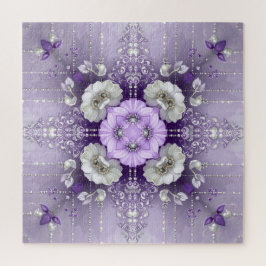 Paarse Bloemen Legpuzzel