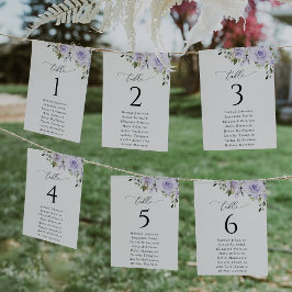 Paarse bloemen, Lila Kaarten, Zitkaarten