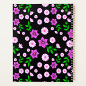 Paarse Bloemen Maandplanner Planner (Achterkant)