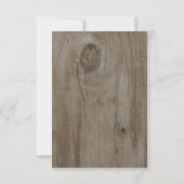 Paarse Bloemen Mason Jar Bruiloft RSVP (Achterkant)