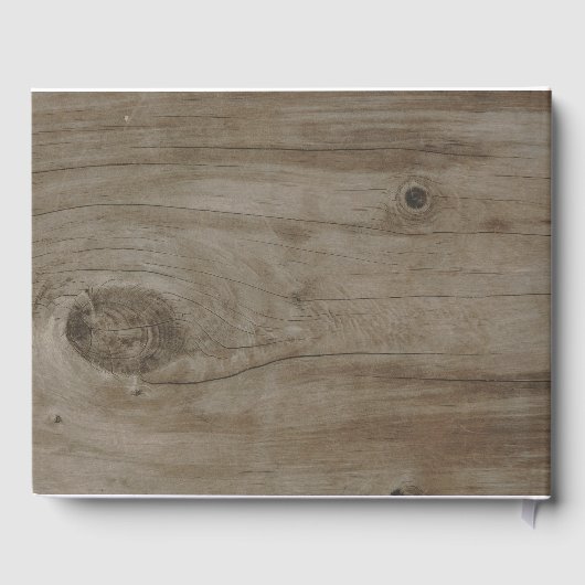 Paarse Bloemen Mason Jar Rustieke Bruiloft Gastenboek (Achterkant)