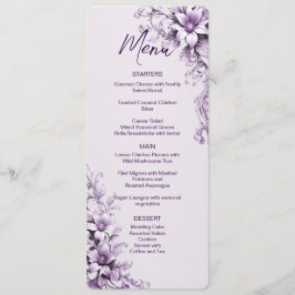 Paarse Bloemen Menu