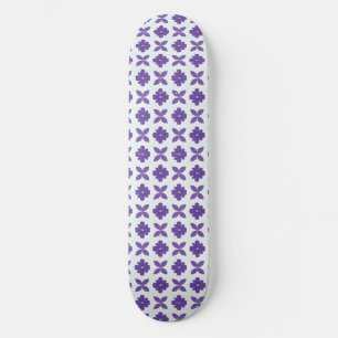 Paarse Bloemen met Lichte Achtergrond Persoonlijk Skateboard