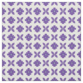 Paarse Bloemen met Lichte Achtergrond Stof (Swatch)