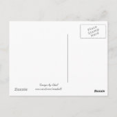 Paarse Bloemen Moederdag Groet Briefkaart (Achterkant)