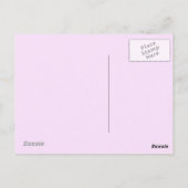 Paarse Bloemen Moederdag Groeten Briefkaart (Achterkant)