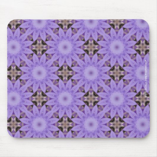 Paarse Bloemen Muismat (Voorkant)