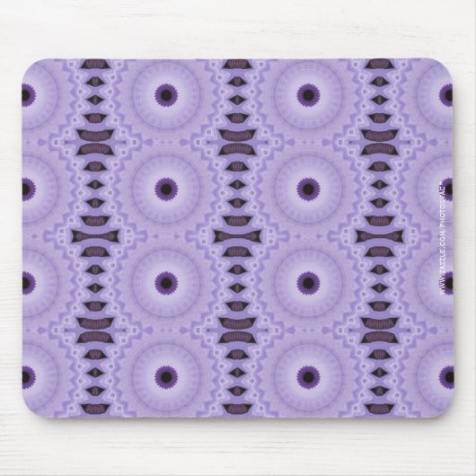 Paarse Bloemen Muismat (Voorkant)