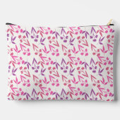 Paarse bloemen Naadloos patroon – Elegante Bloemen Etui (Achterkant)