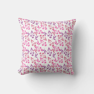 Paarse bloemen Naadloos patroon – Elegante Bloemen Kussen