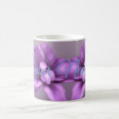 Paarse Bloemen NAAM Mok - Flower Cup (Center)