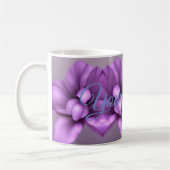 Paarse Bloemen NAAM Mok - Flower Cup (Links)
