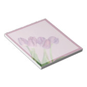 Paarse Bloemen Notitieblok (Schuin)