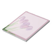 Paarse Bloemen Notitieblok (Linkerzijde)
