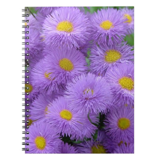 Paarse Bloemen Notitieboek (Voorkant)