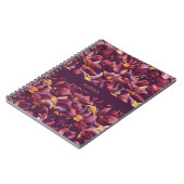 Paarse Bloemen- Notitieboek (Linkerzijde)