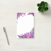 Paarse bloemen notities. Lila bloemen. botanisch Post-it® Notes (Kantoor)