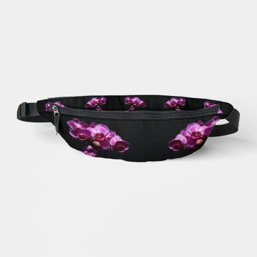 Paarse Bloemen Orchidee Natuur Blooms Fanny Pack Heuptasje (Voorkant)