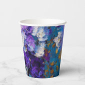 paarse bloemen papieren bekers (Achterkant)