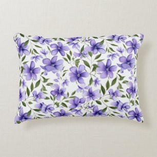 Paarse Bloemen Passie Accent Kussen
