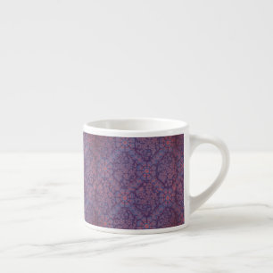 Paarse Bloemen Patroon Espresso Kop
