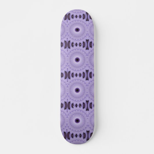 Paarse Bloemen Persoonlijk Skateboard (Voorkant)