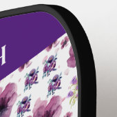 paarse bloemen pickleball paddle (Links Detail)