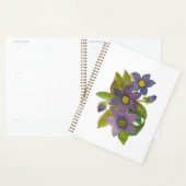 paarse bloemen planner (Display)