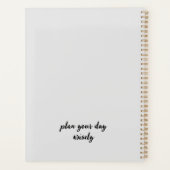 paarse bloemen planner (Achterkant)