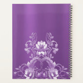 Paarse Bloemen Planner (Achterkant)