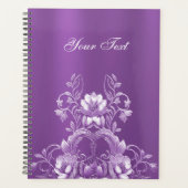 Paarse Bloemen Planner (Voorkant)