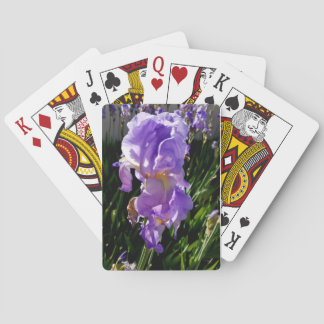 Paarse Bloemen Pokerkaarten
