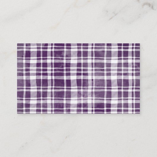 Paarse Bloemen Pompoen Luier Raffle Ticket Informatiekaartje (Achterkant)