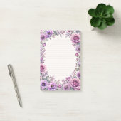 Paarse bloemen. post-it® notes (Kantoor)