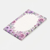 Paarse bloemen. post-it® notes (Schuin)